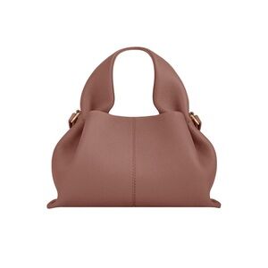 Authentic Polene Numéro Neuf Mini Leather Shoulder Bag in Dusty Blush